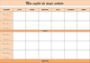 Emploi du temps scolaire Emploi du temps scolaire