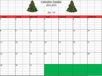 Calendrier Familial 2014-2015 Calendrier Familial 2014-2015