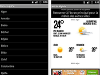 Météo Algérie Android Météo Algérie Android
