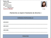 Modèle de CV simple Modèle de CV simple