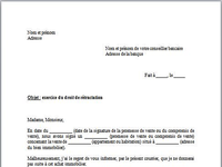 Modèle de Lettre de rétractation d'achat immobilier Modèle de Lettre de rétractation d'achat immobilier