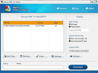 Nemo PDF to WORD Nemo PDF to WORD