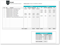 Tableau de suivi de TVA pour CA3 Tableau de suivi de TVA pour CA3