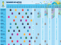 Calendrier officiel FIFA Coupe du Monde 2014 Calendrier officiel FIFA Coupe du Monde 2014