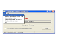 Outlook Express Quick Backup Outlook Express Quick Backup