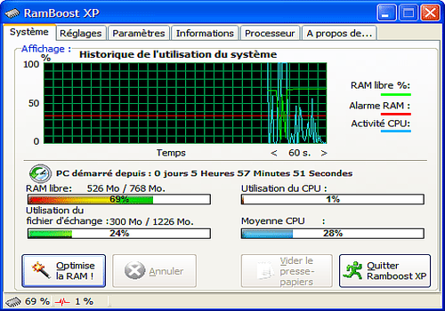 Télécharger RamBoost XP Télécharger RamBoost XP