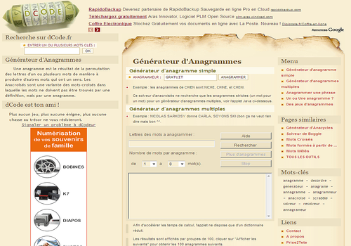 Télécharger Dcode Générateur d’anagramme Télécharger Dcode Générateur d’anagramme