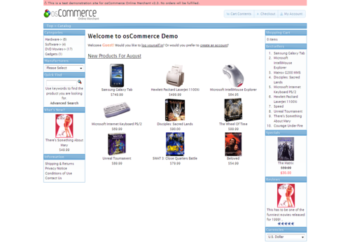 Telecharger OsCommerce Telecharger OsCommerce