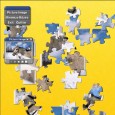 Puzzle représentant un cheval dans un paysage enneigé, environ quarante...