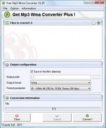 Free MP3 WMA Converter <a style="padding: 2px 5px 2px 5px; color: #fff; background-color: #7FAF01;" href="http://www.lelogicielgratuit.com/download/decodage/">decodage</a> <a style="padding: 2px 5px 2px 5px; color: #fff; background-color: #7FAF01;" href="http://www.lelogicielgratuit.com/download/decodeur/">décodeur</a> <a style="padding: 2px 5px 2px 5px; color: #fff; background-color: #7FAF01;" href="http://www.lelogicielgratuit.com/download/encodage/">encodage</a> <a style="padding: 2px 5px 2px 5px; color: #fff; background-color: #7FAF01;" href="http://www.lelogicielgratuit.com/download/encodeur/">encodeur</a> <a style="padding: 2px 5px 2px 5px; color: #fff; background-color: #7FAF01;" href="http://www.lelogicielgratuit.com/download/mp3/">mp3</a>