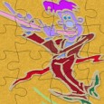 Un puzzle gratuit, avec l’image amusante d’un flutiste déjanté !...