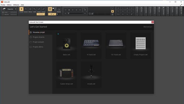 Quel logiciel gratuit pour enregistrer de la musique comme un pro ? Cakewalk%20startup