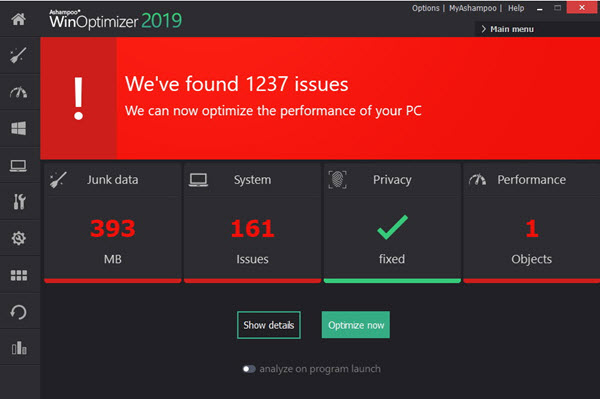 Les meilleurs logiciels gratuits d’optimisation PC Ashampoo%20WinOptimizer%202019
